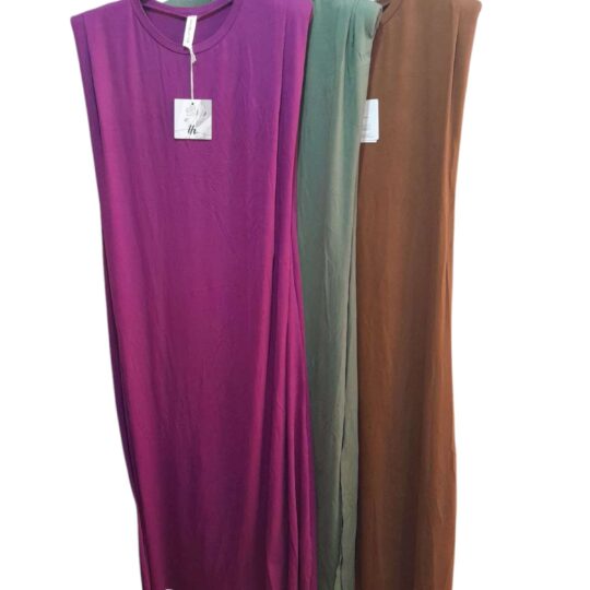 Vestido Hombreras Algodón