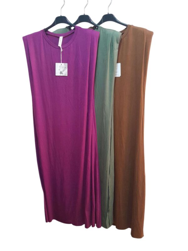 Vestido Hombreras Algodón