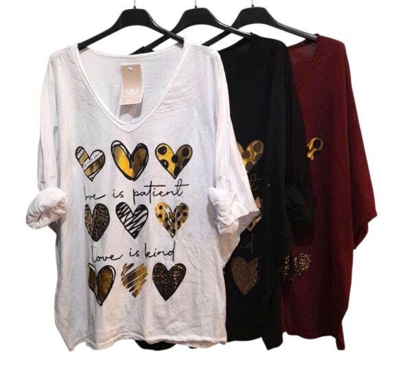 Camiseta Corazones